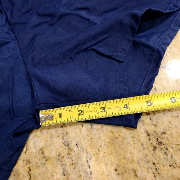 Dolfin Navy Blue Nylon Drawstring Lined Liner Pocket Swim Shorts Trunks Men’s M - Picture 9 of 10